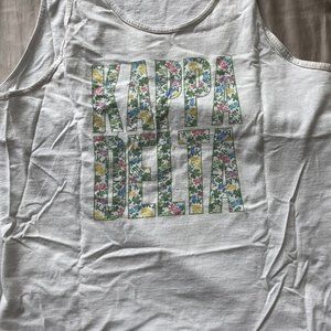 White Kappa Delta Tank Top (Large)